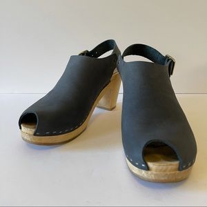 Bryr Studio Clogs Suzie Spanish Toe Platform Heel